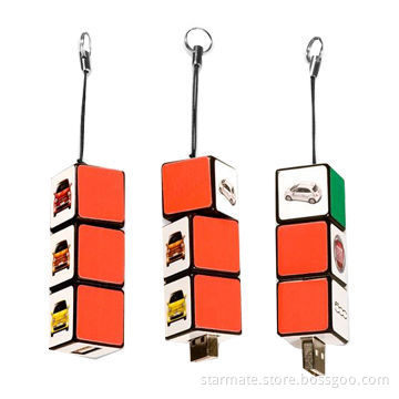 Magic Rubik's Cube USB Disk Flash Drives, Simple to Use, No External Power Required